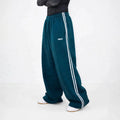 Petroleum Blue Double Stripe Sweatpants