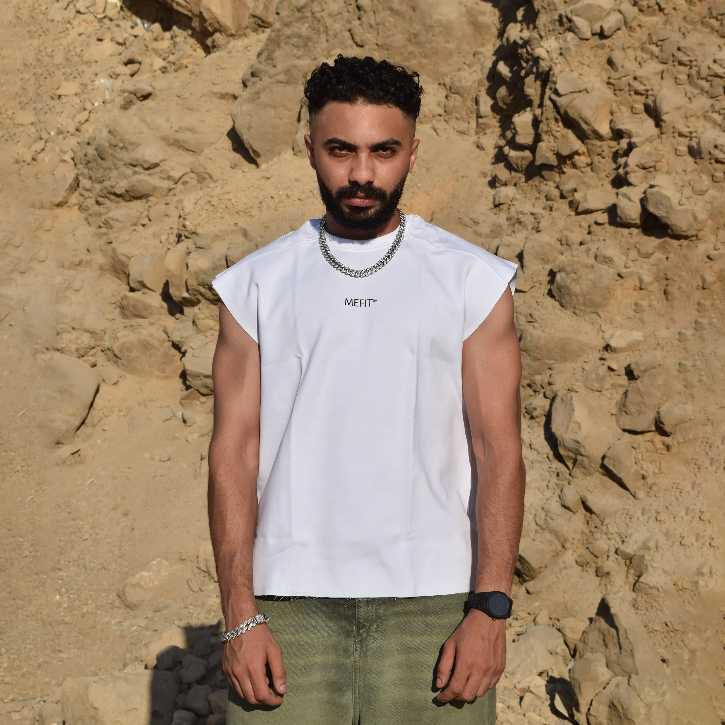 White Mefit Club Tanktop
